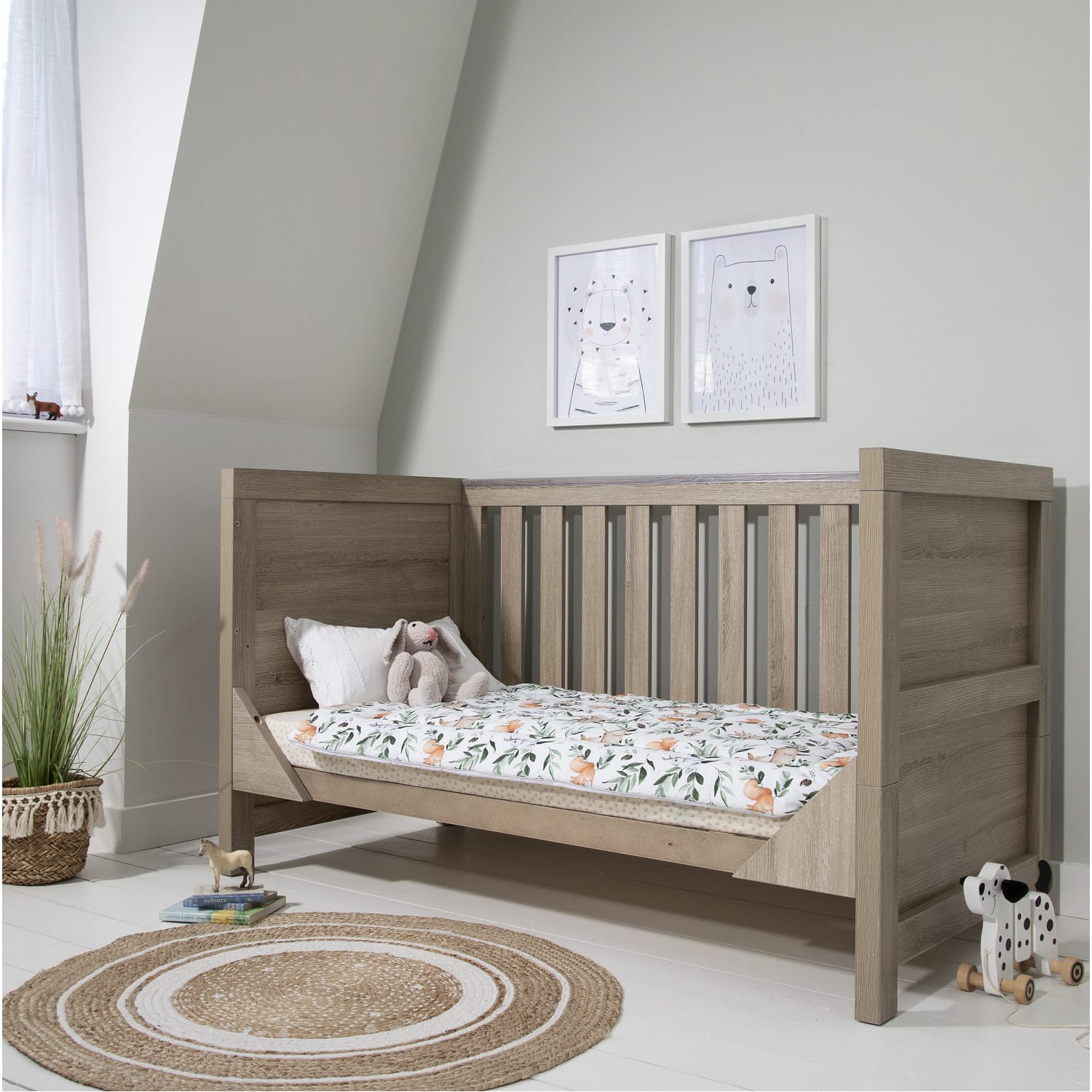Tutti bambini modena 3in1 cot bed oak (5)