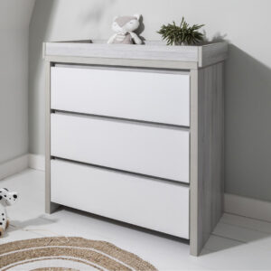 Tutti Bambini Modena Chest Changer - Grey Ash/White