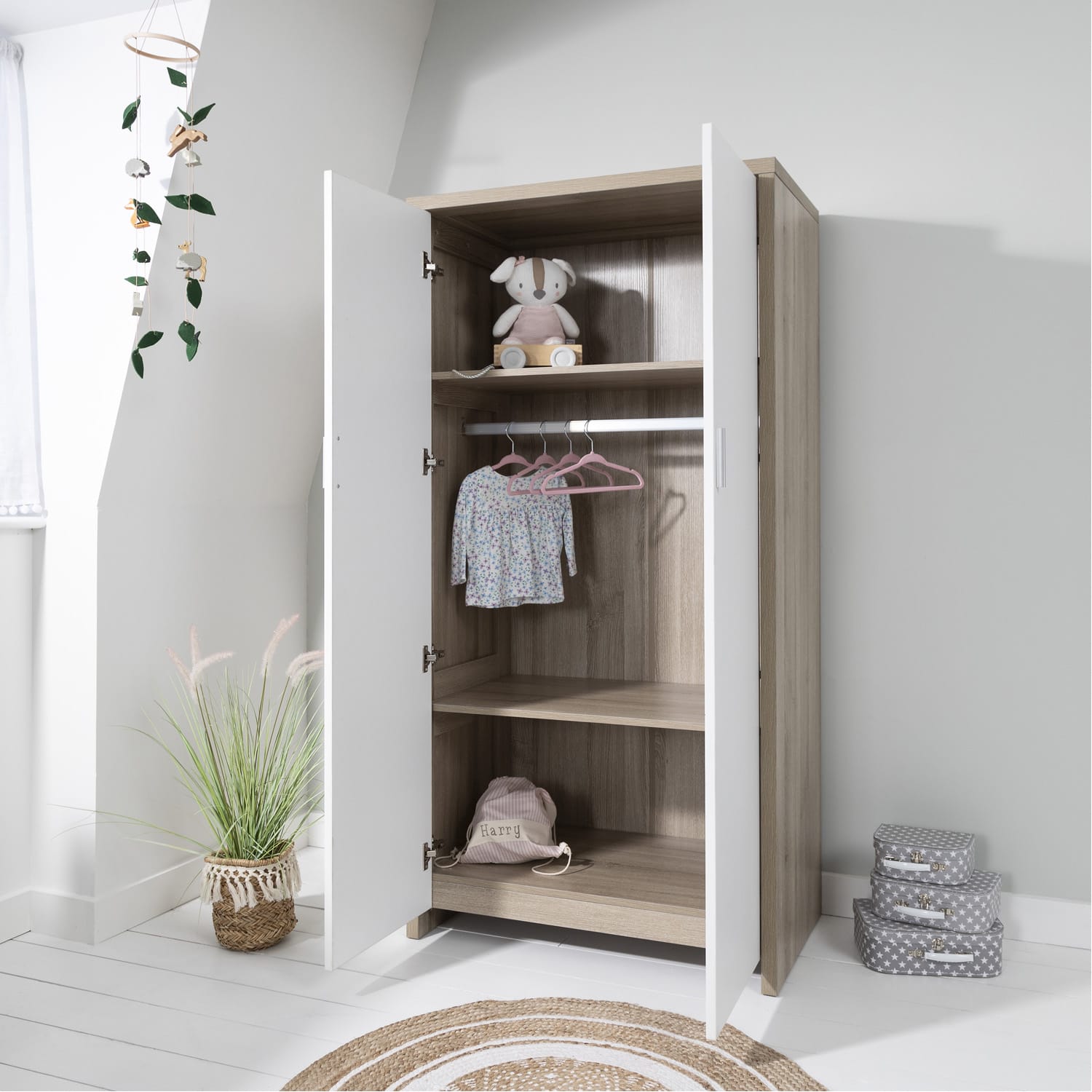 Tutti bambini modena wardrobe white oak (6)