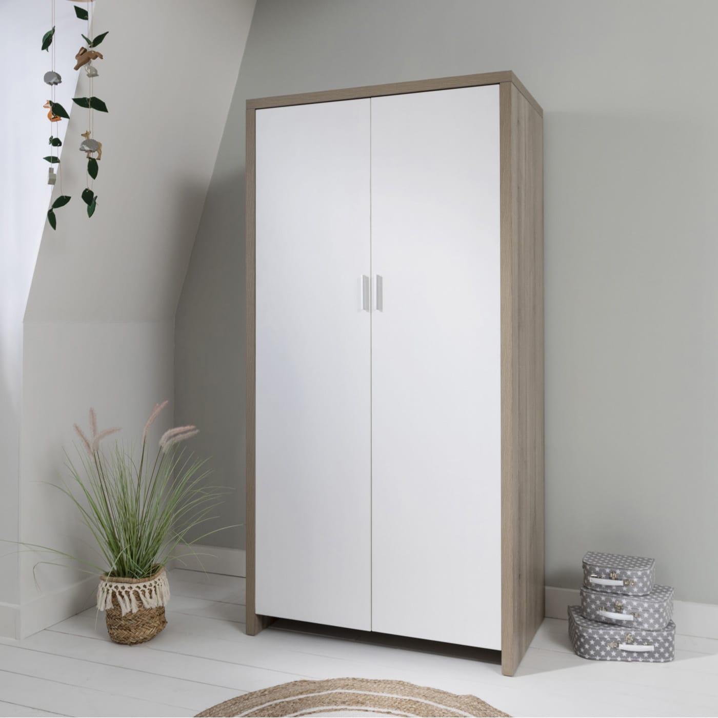 Tutti Bambini Modena Wardrobe - White/Oak
