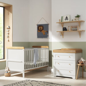 Tutti Bambini Rio 2 Piece Room Set - Dove Grey/Honey Oak