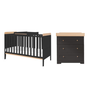 Tutti bambini rio 2 piece room set slate grey honey oak (1)