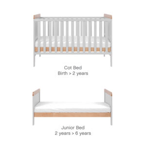Tutti bambini rio 3 piece room set dove grey honey oak (2)