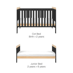 Tutti bambini rio 3 piece room set slate grey honey oak (2)