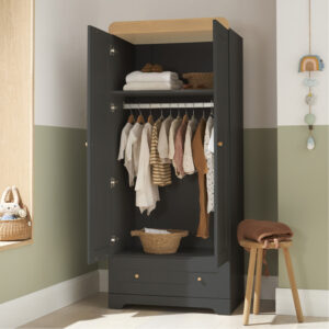 Tutti bambini rio 3 piece room set slate grey honey oak (6)