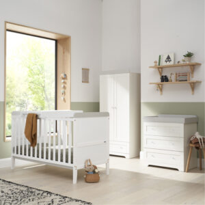 Tutti Bambini Rio 3 Piece Room Set - White/Dove Grey