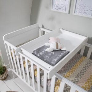 Tutti bambini rio cot bed with cot top changer & mattress white (3)