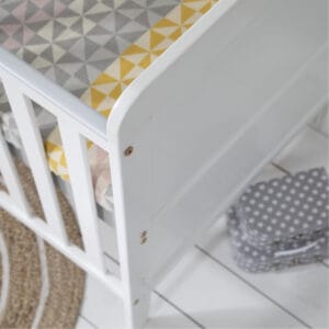 Tutti bambini rio cot bed with cot top changer & mattress white (8)