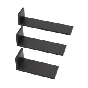 Tutti bambini rio set of three l shaped wall shelves slate grey (2)