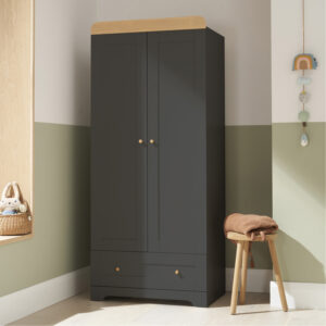 Tutti Bambini Rio Wardrobe - Slate Grey/Honey Oak