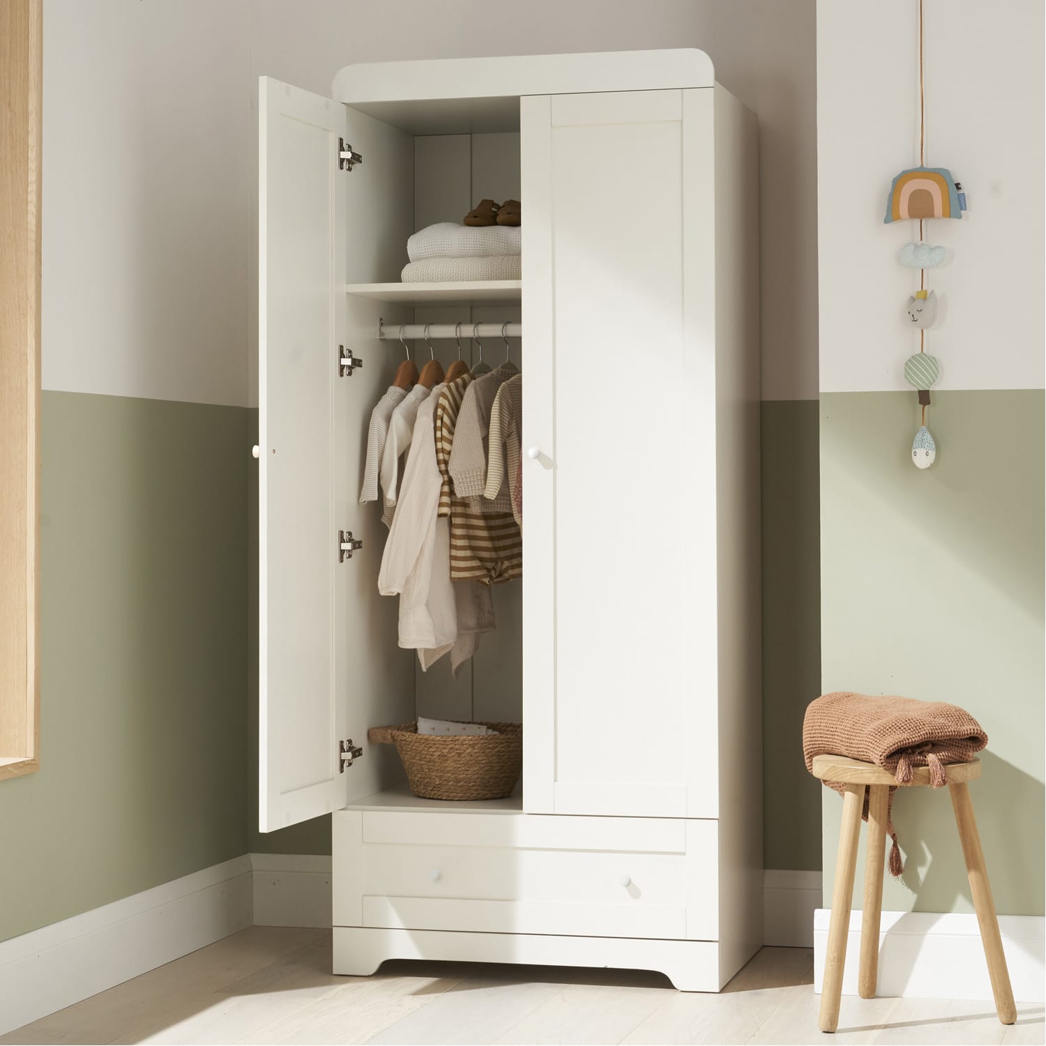 Tutti bambini rio wardrobe white (6)