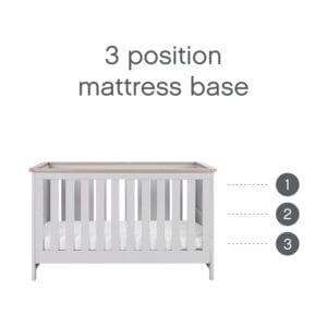 Tutti bambini verona cot bed dove grey oak (26)