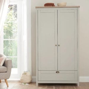 Tutti Bambini Verona Wardrobe - Dove Grey/Oak