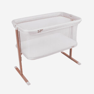 Tutti bambini zizee breathable rocking crib scadinavian walnut ecru1