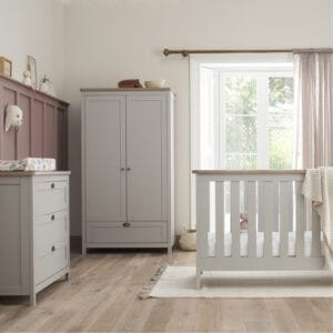 Tutti Bambini Verona 3 Piece Room Set - Dove Grey/Oak