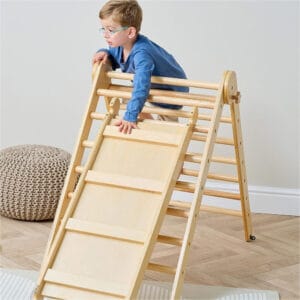 Scala pikler climbing frame and slide natural 18