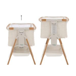 CoZee XL Crib Scandinavian Walnut Ecru