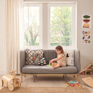 CoZee XL Junior Bed Oak Charcoal