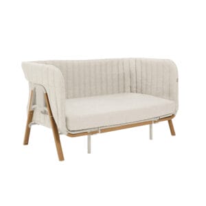 CoZee XL Sofa Bed Scandinavian Walnut Ecru