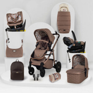 Cosatto Wow 3 Special Edition All Stage Family Rotate & Recline 2 Base Bundle Tiger Tale