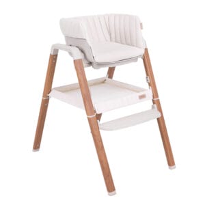 Kid's Chair Scandinavian Walnut & Ecru