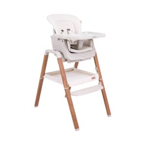 Nova Highchair Scandinavian Walnut Ecru