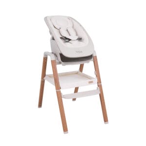 Nova Newborn Highchair Scandinavian Walnut & Ecru