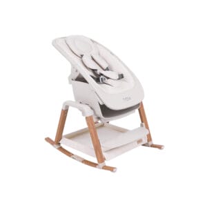 Nova Newborn Rocking Chair Scandinavian Walnut & Ecru