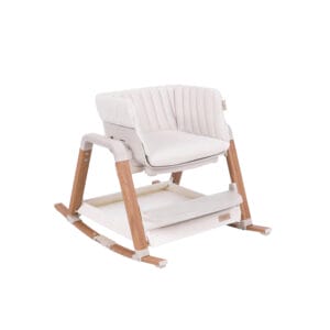 Nova Toddler Rocking Chair Scandinavian Walnut & Ecru