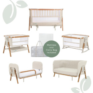 Tutti Bambini CoZee XL - Complete Birth to 4+ Years Package - Scandinavian Walnut/Ecru