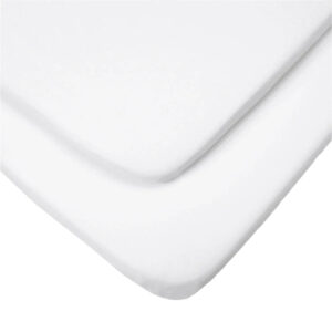 Tutti Bambini Essentials Crib Fitted Sheets 2pk White