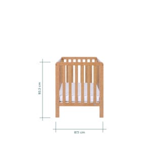 Tutti Bambini Malmo Cot Bed with Cot Top Changer & Mattress (1)