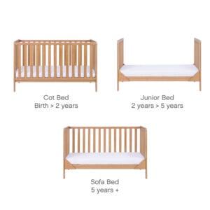 Tutti Bambini Malmo Cot Bed with Cot Top Changer & Mattress (6)