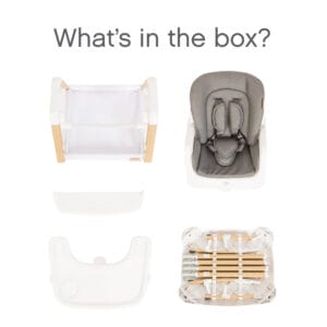 Tutti Bambini Nova Birth to 12 Years Complete Highchair Package White Oak (12)