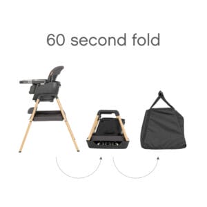 Tutti Bambini Nova Evolutionary Highchair Grey Oak (1)