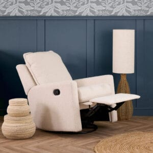 Obaby Denver Swivel Glider Recliner Chair Bouclé (3)