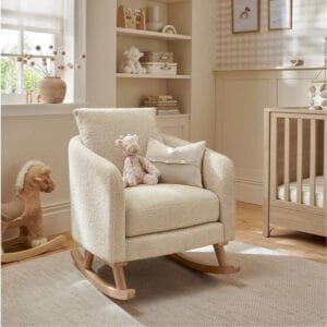 Mamas & Papas Alma Nursing Chair - Off White Bouclé