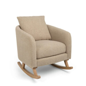 Mamas & Papas Alma Nursing Chair & Stool Fawn Boucle (2)