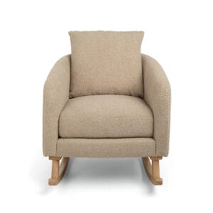 Mamas & Papas Alma Nursing Chair & Stool Fawn Boucle (6)