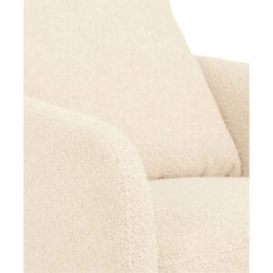 Mamas & Papas Alma Nursing Chair & Stool Off White Boucle (1)