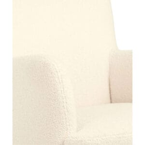 Mamas & Papas Elwood Nursing Chair & Stool Off White Boucle (6)