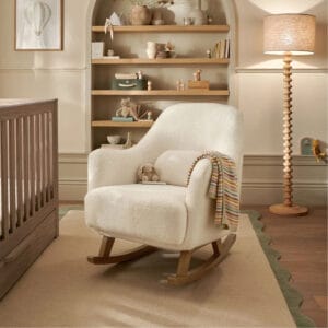 Mamas & Papas Penrose Nursing Chair - Off White Bouclé