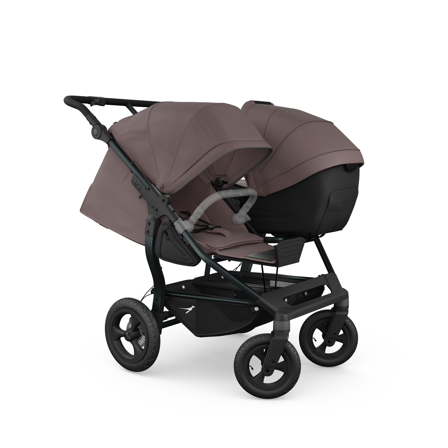 TFK Duo 2 in 1 Combi Pushchair Brown (8)