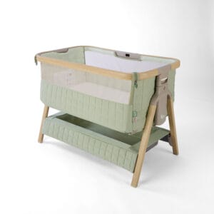 Tutti Bambini CoZee Sense Bedside Crib Drifted Oak Eucalyptus (1)