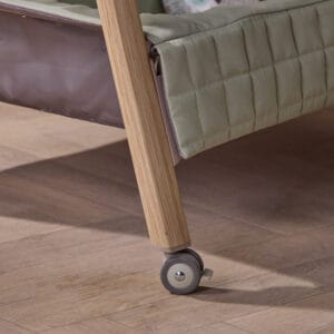 Tutti Bambini CoZee Sense Bedside Crib Drifted Oak Eucalyptus (10)