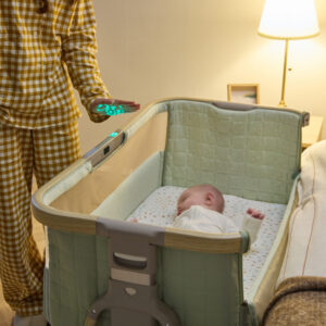 Tutti Bambini CoZee Sense Bedside Crib Drifted Oak Eucalyptus (14)