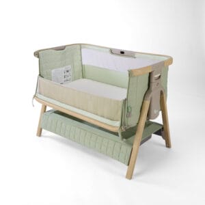 Tutti Bambini CoZee Sense Bedside Crib Drifted Oak Eucalyptus (2)