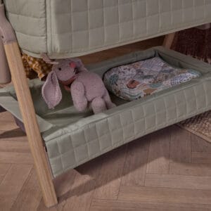 Tutti Bambini CoZee Sense Bedside Crib Drifted Oak Eucalyptus (7)