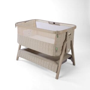Tutti Bambini CoZee Sense Bedside Crib Soft Walnut Cocoa (1)