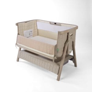 Tutti Bambini CoZee Sense Bedside Crib Soft Walnut Cocoa (2)